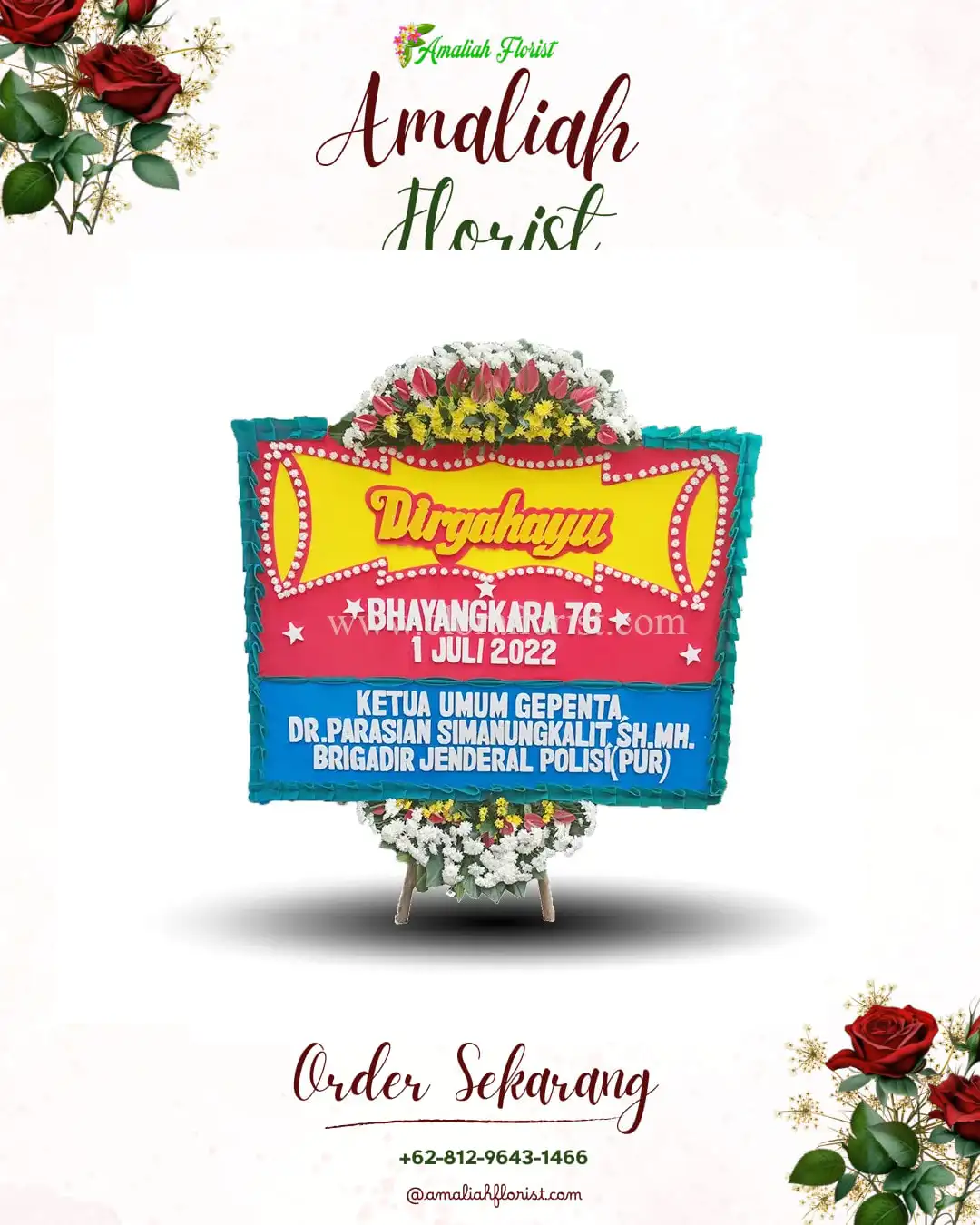 Papan Bunga HUT Ulang Tahun Banjarwungu